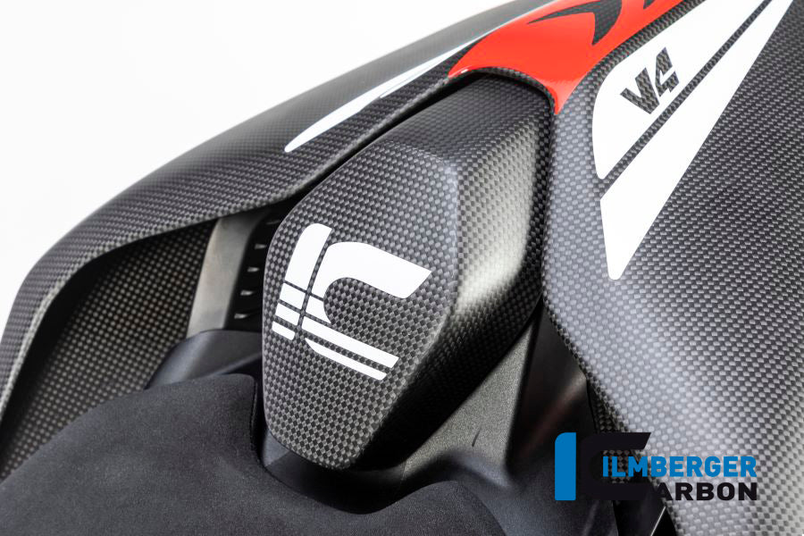 Ilmberger Carbon Passenger Seat Cover for the Ducati Panigale V4,V4 S '18-22 / V4 R '19-22 / Streetfighter V4 '20-23