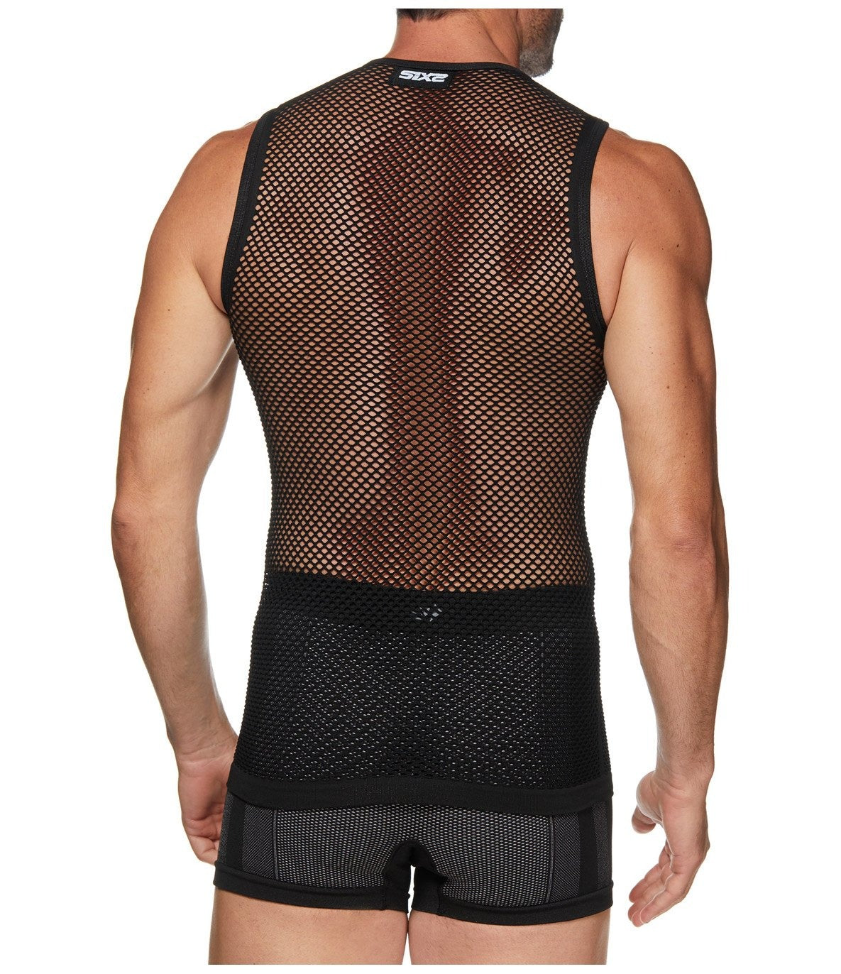 SIX2 Lightweight Sleeveless Mesh Shirt
