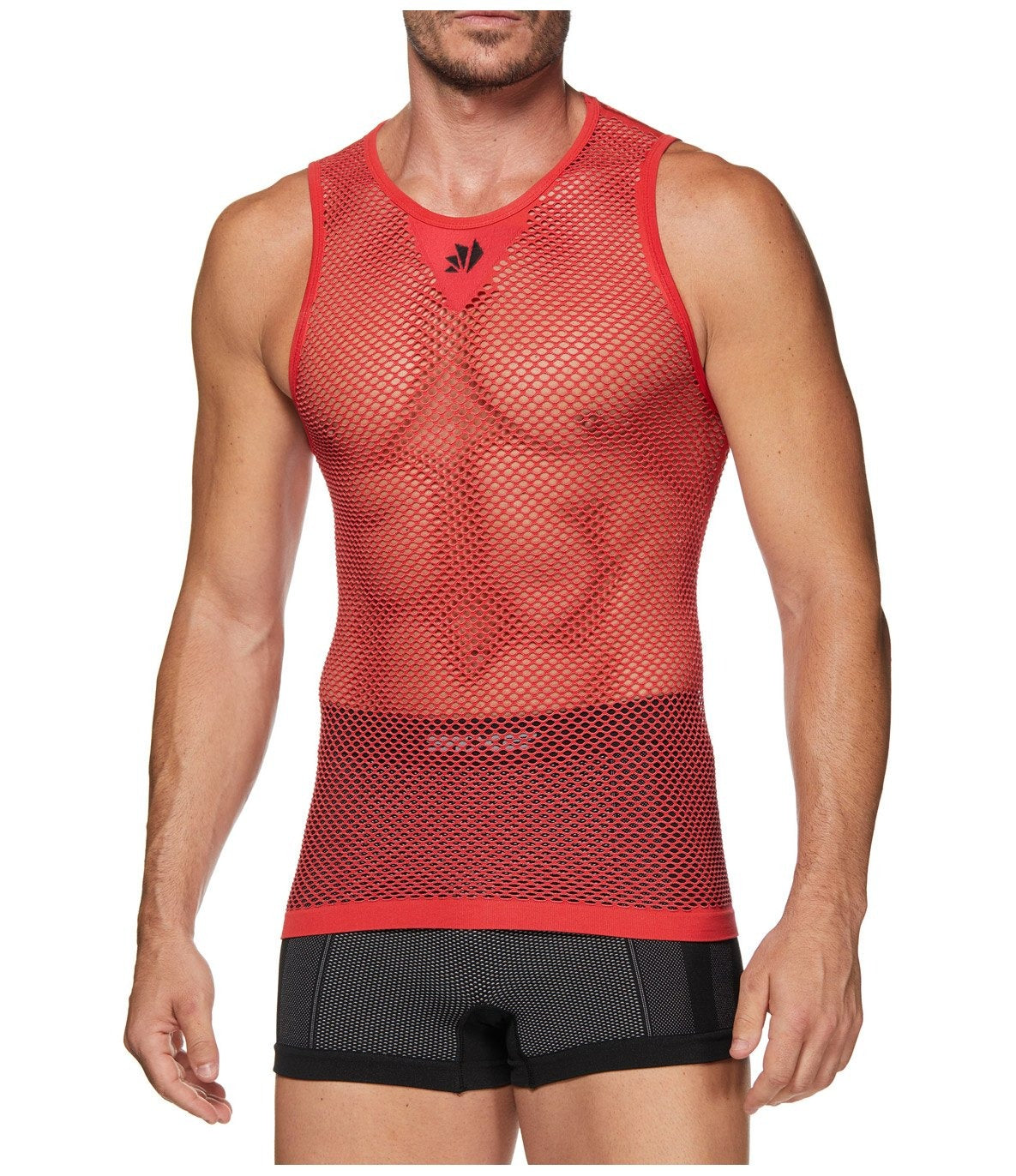 SIX2 Lightweight Sleeveless Mesh Shirt