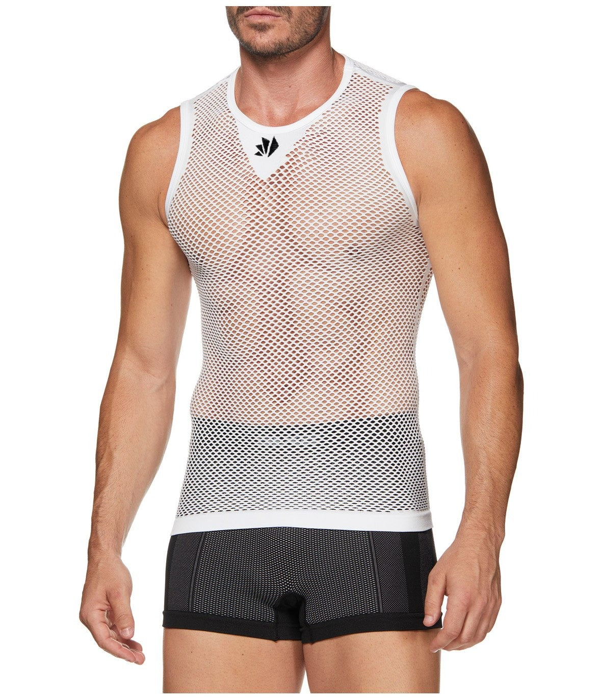 SIX2 Lightweight Sleeveless Mesh Shirt