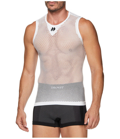 SIX2 Lightweight Sleeveless Mesh Shirt