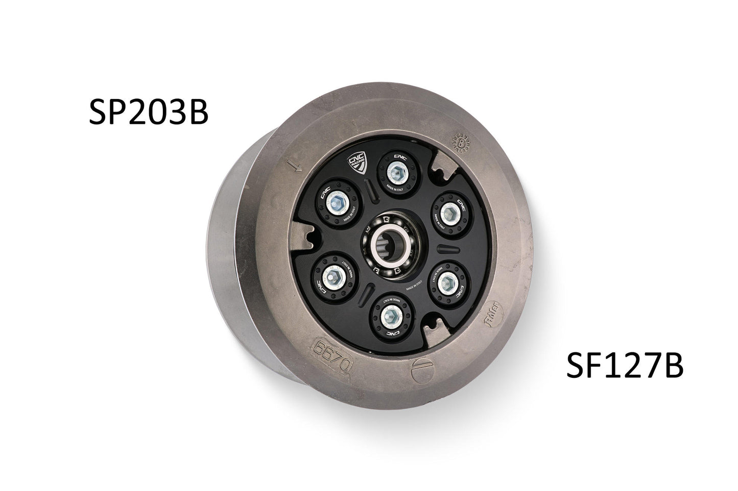 CNC Racing Pressure Plate for Ducatis with 6 spring Wet Clutches