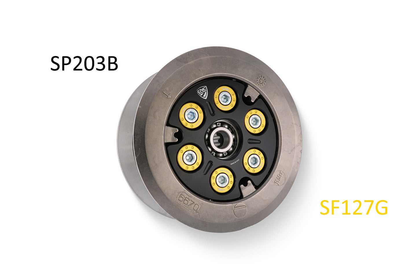 CNC Racing Clutch Spring Retainers for Ducati's with 6 spring Wet Clutches