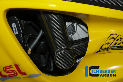 Ilmberger Carbon Crashpade on the frame, Left Carbon for the BMW S 1000 R '14-25 / S 1000 RR '09-25 / HP4 '12