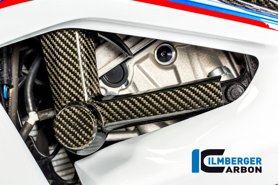 Ilmberger Carbon Crashpade on the frame, Left Carbon for the BMW S 1000 R '14-25 / S 1000 RR '09-25 / HP4 '12
