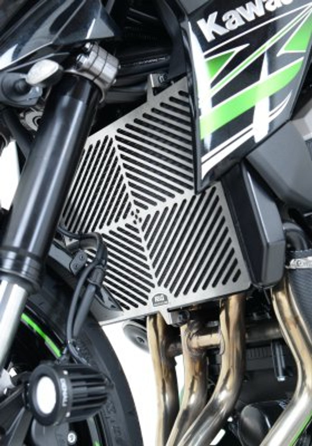 R&G Racing Stainless Steel Radiator Guard for Kawasaki Z750 '07-'16, Z750R '03-'16, Z800 '90-'19, Z1000 '10-'22, Z1000R '17-'22 & etc.