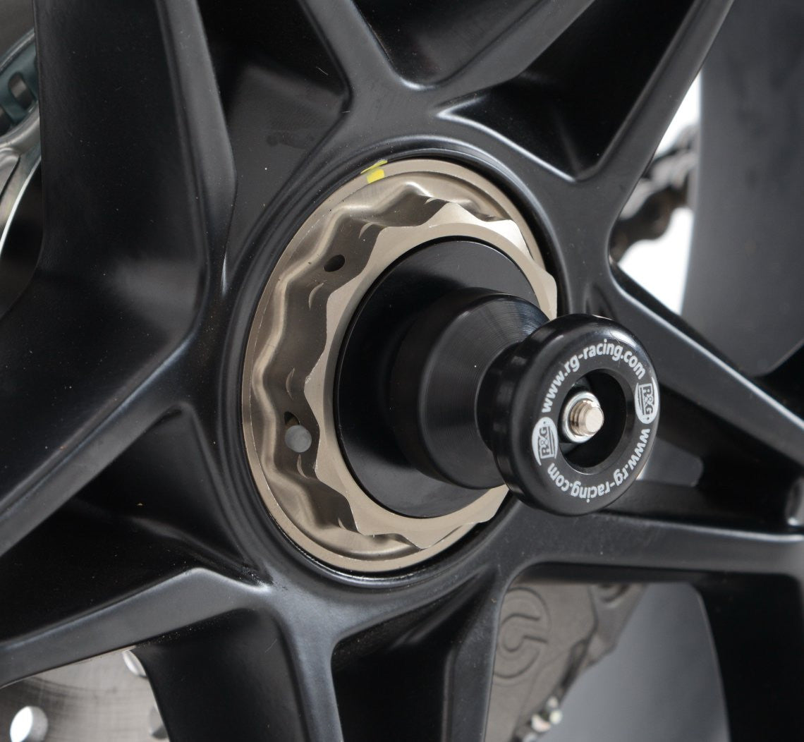 R&G Racing Rear Axle Sliders / Protectors for MV Agusta F3 675 & 800  Brutale 750 all years   Brutale 910 / SE all years  F4 1000R all years  F4 1098 312R '09 Spool Style