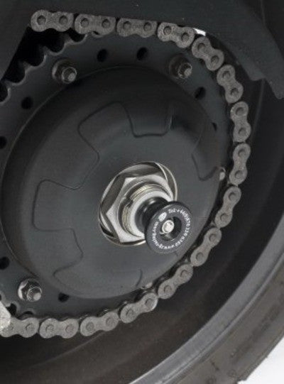 R&G Racing Spool Style Rear Axle Sliders / Protectors for Triumph Sprint GT '10-'13