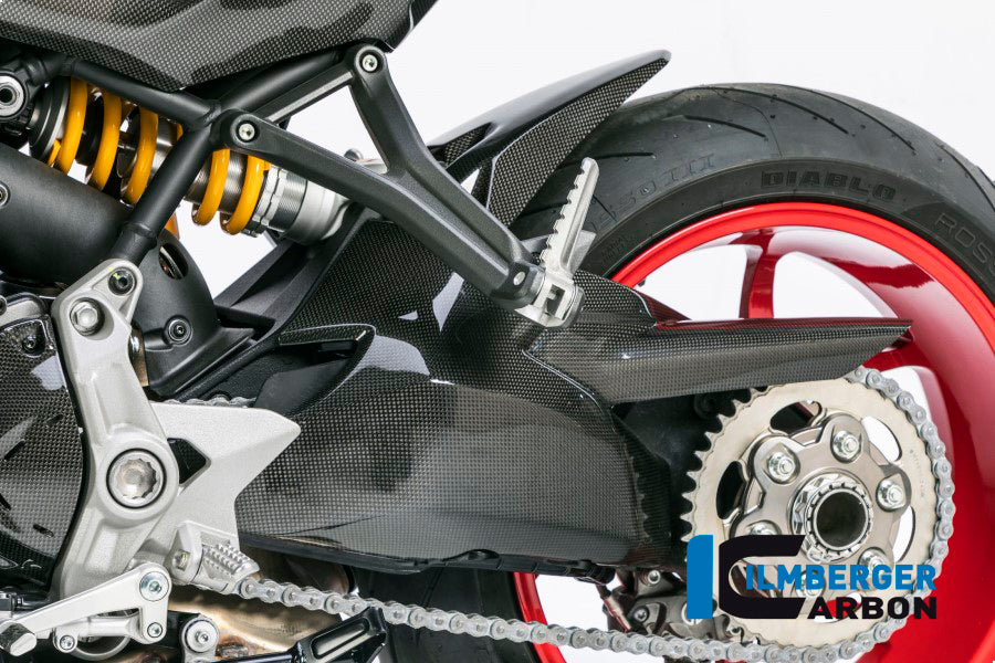 Ilmberger Carbon Swing Arm Cover for the Ducati Monster 1200S '17, Supersport '17-22