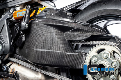 Ilmberger Carbon SwingarmCover with Upper Chain Guard for the Ducati Diavel 1260 2019