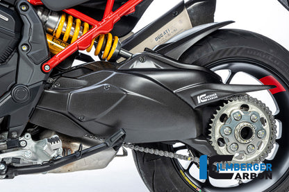 Ilmberger Carbon Swingarm Cover With Chainguard Matt for the Ducati Multistrada Pikes Peak '21-25 / V4 Rs '24