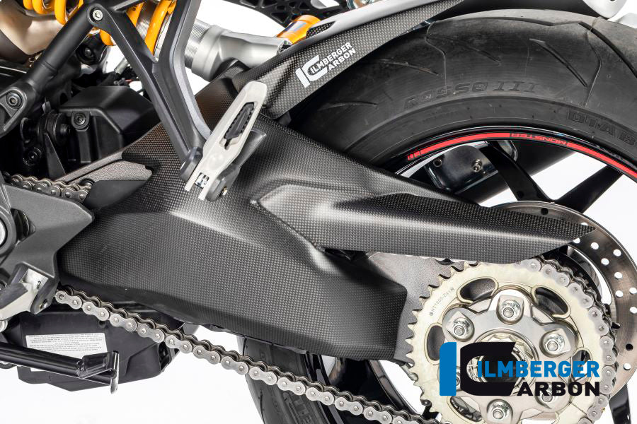 Ilmberger Carbon Swing Arm Cover for the Ducati Monster 1200S '17, Supersport '17-22