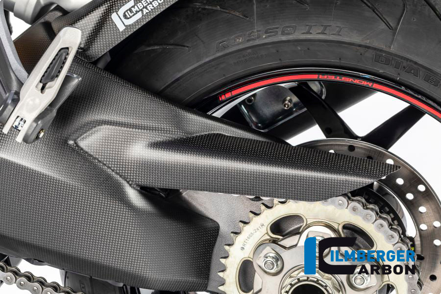 Ilmberger Carbon Swing Arm Cover for the Ducati Monster 1200S '17, Supersport '17-22