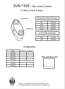STM Universal Billet 2 Button Up / Down Switch