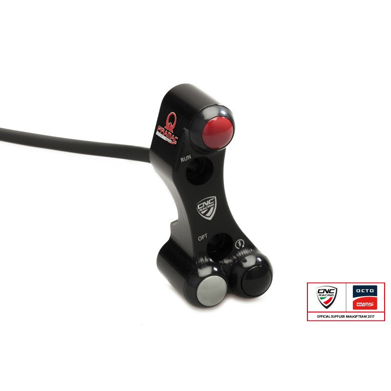 CNC Racing PRAMAC RACING LIMITED EDITION Right Hand Side Billet Switch for use with OE & Brembo RCS Brake Master Cylinders for Ducati 1198 / 1098/ 848 & Desmosedici RR