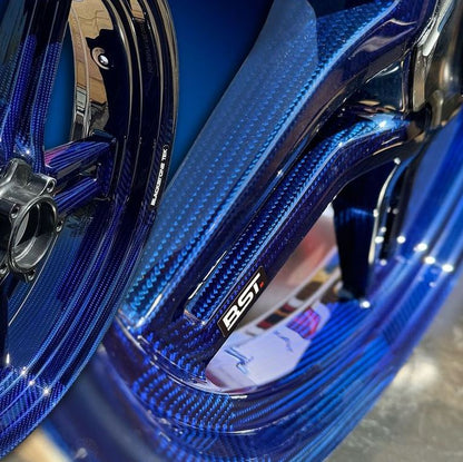 BST Diamond TEK 5 Spoke Carbon Fiber Front Wheel for the Kawasaki Ninja ZX-4RR - 3.5 x 17
