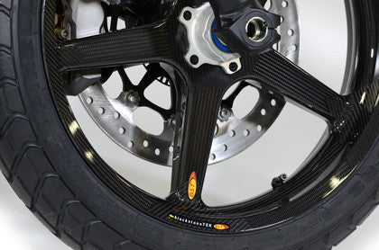BST Twin TEK 5 Spoke Carbon Fiber Front Wheel for the Harley Davidson, Indian, and V-Twin Custom Models - 2.15 x 19