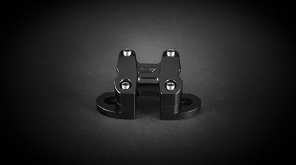 AEM FACTORY - DUCATI SCRAMBLER RISER KIT & CLOCK SUPPORT  FOR 28MM HANDLEBARS