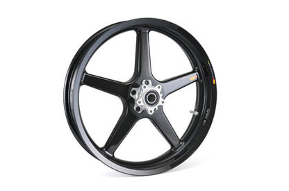 BST Twin TEK 5 Spoke Carbon Fiber Front Wheel for the Harley Davidson, Indian, and V-Twin Custom Models - 2.50 x 19