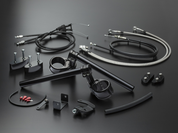 ABM multiClip SPORT Clip-ons and Upper Triple Clamp for the BMW R nineT Racer