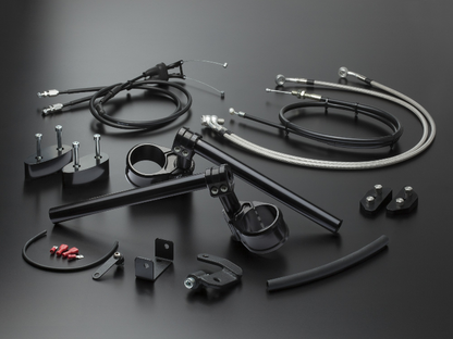 ABM multiClip SPORT Clip-ons and Upper Triple Clamp for the BMW R nineT Racer