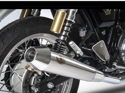 ZARD Dual Slip-on Exhaust for Royal Enfield Continental GT / Interceptor (2019+)