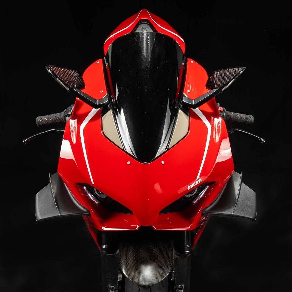 DB Race DAEMON Mirrors With Indicators for the Ducati Panigale V4 / V2 (18-24)