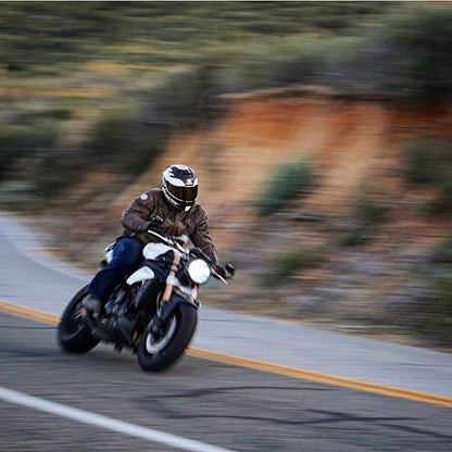 Motodemic Single LED and Round Halogen Headlight Conversion Kit for the 16-17 Triumph Speed Triple