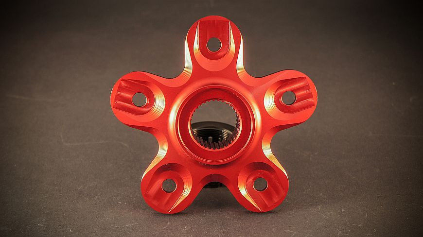 AEM Factory Lightweight "STAR" Small Rear Hub Sprocket Flange for Ducati - Closeout