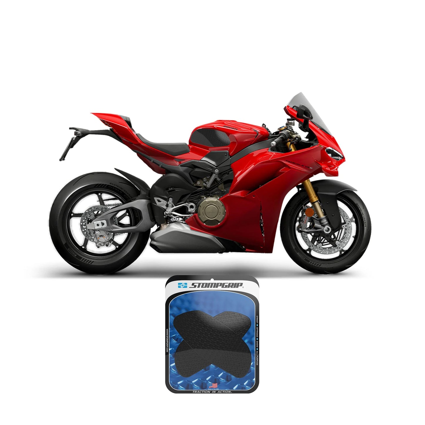 Stompgrip Streetbike Kit for the Ducati Panigale V4 / V2 (2025+) - Icon - 0214