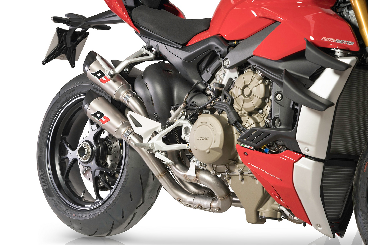 QD Exhaust Twin GUNSHOT Exhaust for the Ducati Streetfighter V4 / S (2020-2021 Euro4)