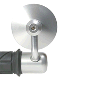 Oberon 75mm Streetfighter Bar End Mirror with Matching Opposite Side Bar End