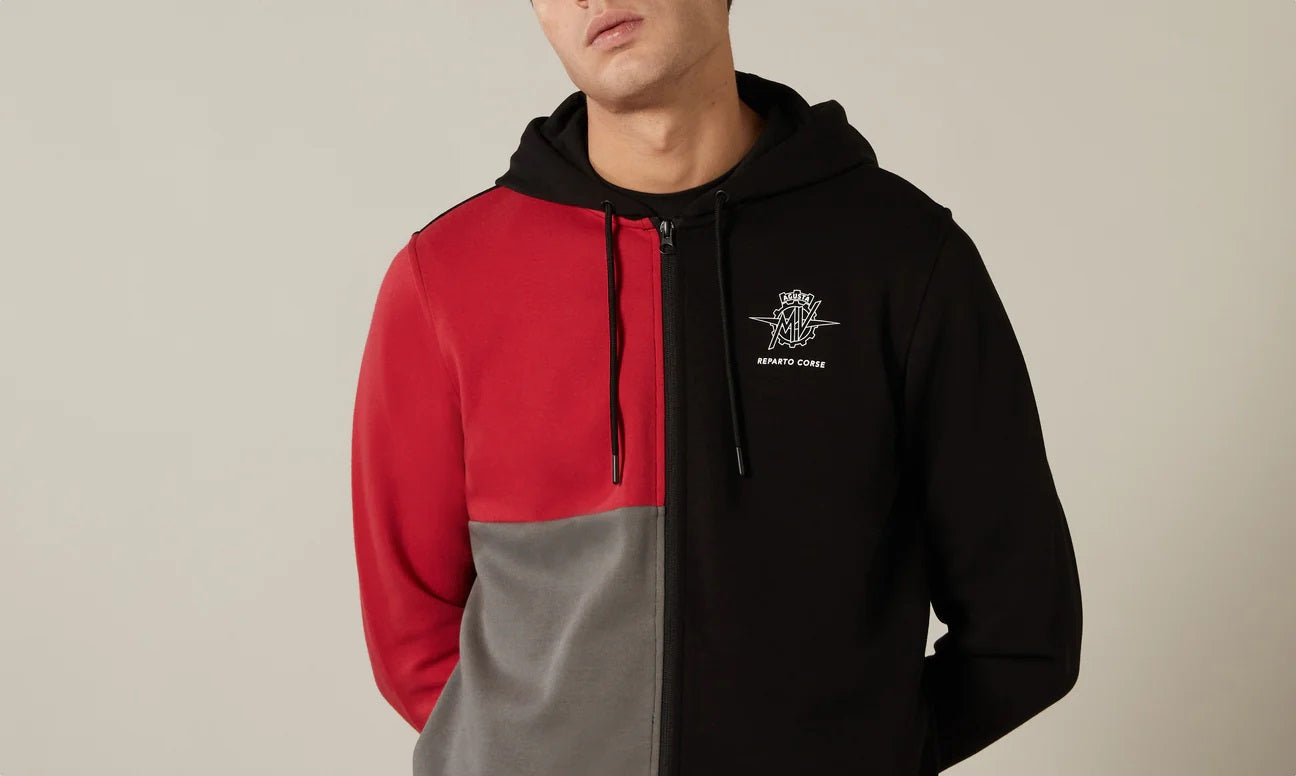 MV Agusta Reparto Corse Official Team Wear - Racing Full Zip Hoodie Sweatshirt