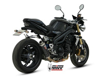 MIVV Slip-on, GP Carbon, Low Down Exhaust For Triumph Speed Triple 1050 2005-2006
