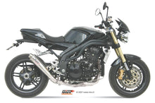 MIVV Slip-on, X-cone Stainless Steel, Low Down Exhaust For Triumph Speed Triple 1050 2005-2006
