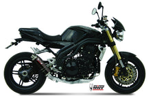 MIVV Slip-on, GP Black, Low Down Exhaust For Triumph Speed Triple 1050 2005-2006