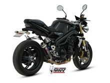 MIVV Slip-on, GP Black, Low Down Exhaust For Triumph Speed Triple 1050 2005-2006