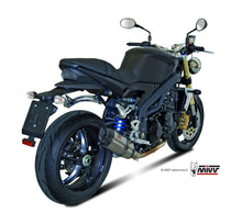 MIVV Slip-on, Suono Stainless Steel, Low Down Exhaust For Triumph Speed Triple 1050 2007-2010