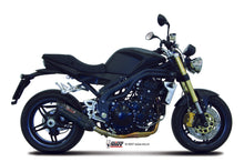 MIVV Slip-on, Suono Black, Low Down Exhaust For Triumph Speed Triple 1050 2007-2010
