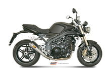 MIVV Slip-on, X-cone Stainless Steel, Low Down Exhaust For Triumph Speed Triple 1050 2007-2010