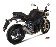 MIVV Slip-on, X-cone Stainless Steel, Low Down Exhaust For Triumph Speed Triple 1050 2007-2010