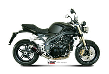 MIVV Slip-on, GP Black, Low Down Exhaust For Triumph Speed Triple 1050 2007-2010