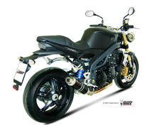 MIVV Slip-on, GP Black, Low Down Exhaust For Triumph Speed Triple 1050 2007-2010