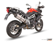 MIVV Slip-on, Oval Titan, Standard Exhaust For Triumph Tiger 800 XC / XR / XRx / XCx 2011-2016