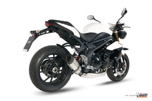 MIVV Slip-on, Suono Stainless Steel, Low Down Exhaust For Triumph Speed Triple 1050 2011-2015
