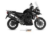 MIVV Slip-on, Speed Edge Black, Standard Exhaust For Triumph Tiger Explorer 1200 2012-2015