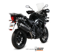 MIVV Slip-on, Speed Edge Black, Standard Exhaust For Triumph Tiger Explorer 1200 2012-2015