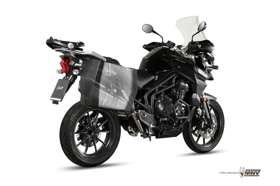 MIVV Slip-on, Speed Edge Stainless Steel, Standard Exhaust For Triumph Tiger Explorer 1200 2012-2015