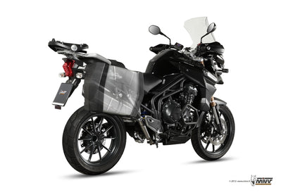 MIVV Slip-on, Speed Edge Stainless Steel, Standard Exhaust For Triumph Tiger Explorer 1200 2012-2015