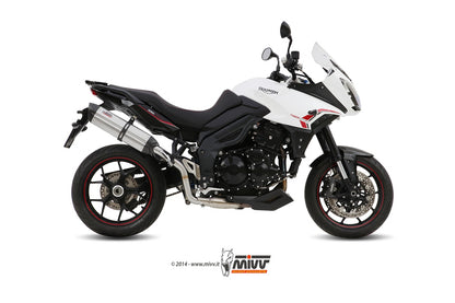 MIVV Slip-on, Suono Stainless Steel, Standard Exhaust For Triumph Tiger 1050 Sport 2013-2016